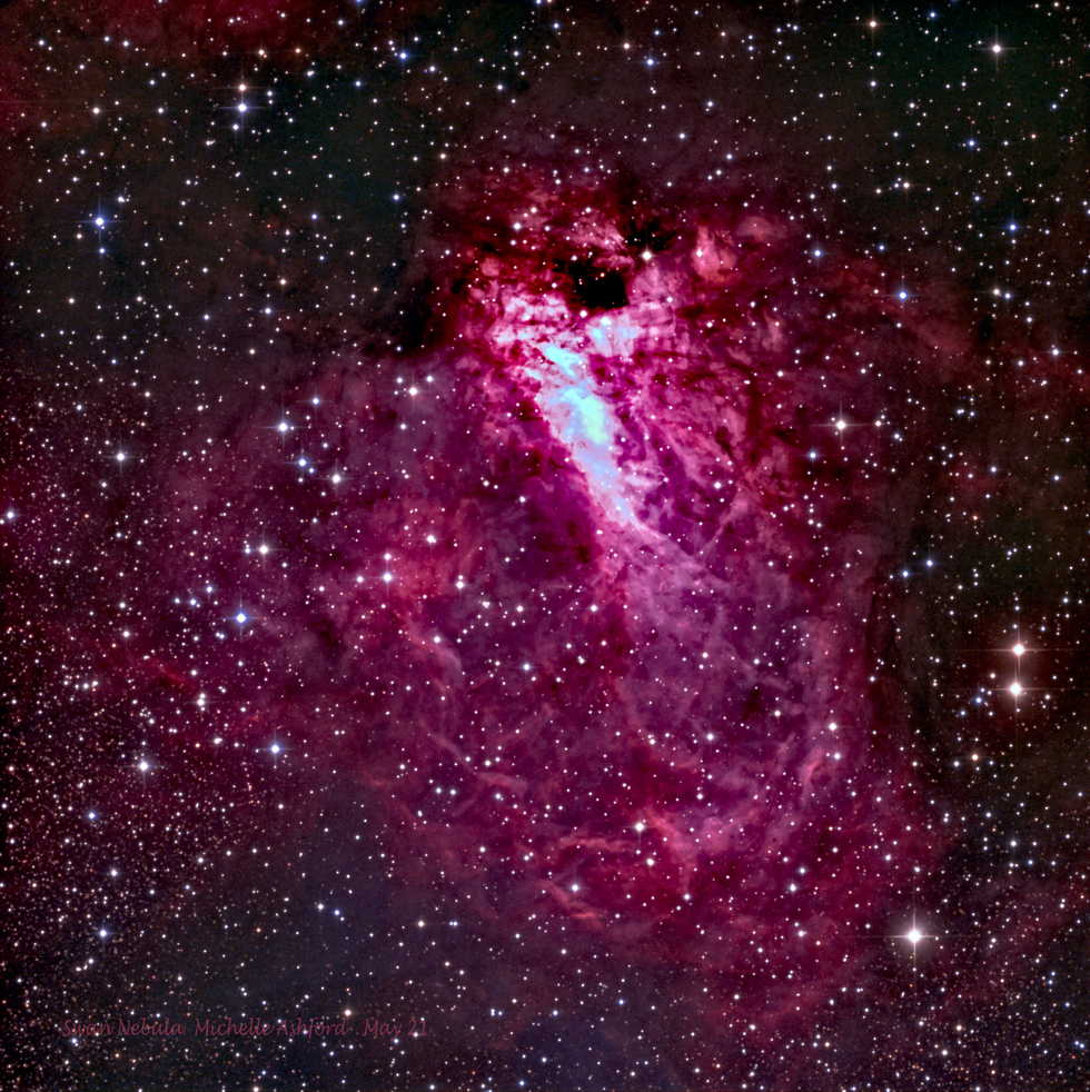 M17 Swan Nebula Telescope Live